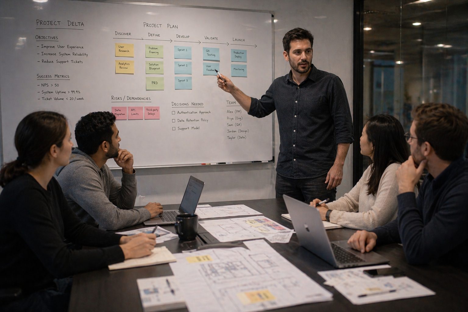 Clear accountability illustrative scene